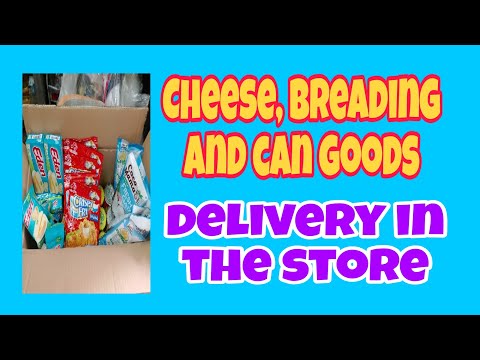 Cheese, breading, coco & can goods, delivery in the store #sarisaristore #kasari #tindahan #video