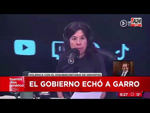 El Gobierno echó a Julio Garro por decir que Messi tenía que pedir disculpas