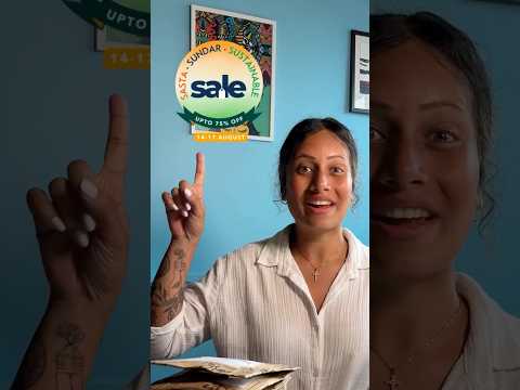 Sasta, Sundar, Sustainable Sale is back from 14–17 August #SastaSundarSustainable #sale #freedomsale