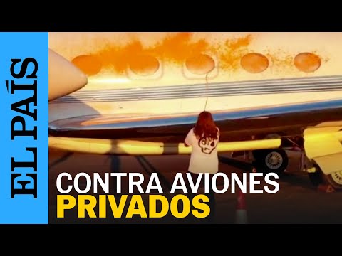 MEDIOAMBIENTE | Activistas pintan dos aviones privados en el aeropuerto donde aterrizó Taylor Swift