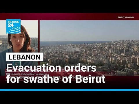 Israel orders people to leave swathe of Beirut • FRANCE 24 English