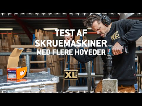 Test af skruemaskiner med udskiftelige hoveder | XL-BYG og Jacob Carlsson