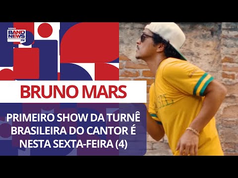 Bruno Mars: primeiro show da turnê brasileira do cantor é nesta sexta-feira (4)