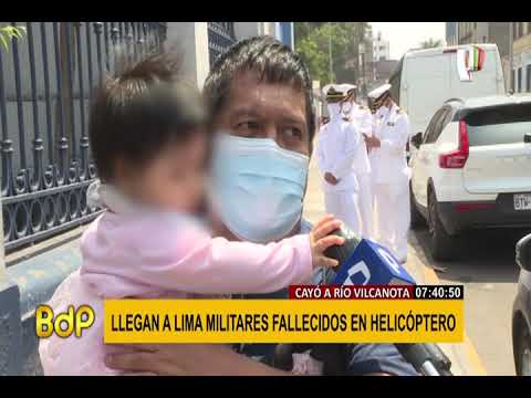 Llegaron a Lima los cuerpos de los militares fallecidos tras accidente en helicóptero