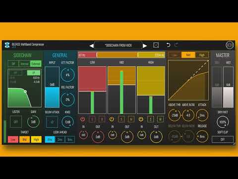 BLEASS Multiband Compressor - Demo (Kick / Sidechain / Drums)