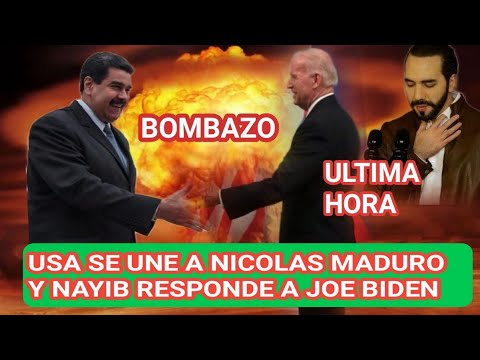NAYIB BUKELE REACCIONA ANTE REUNION DE JOE BIDEN Y NICOLAS MADURO!