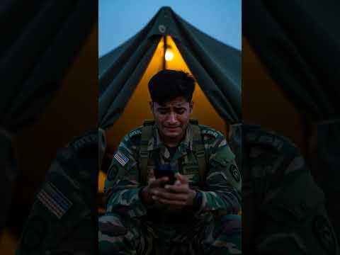 Indian army soldier became sad when his mother and daughter died #ai #army #shortsfeed