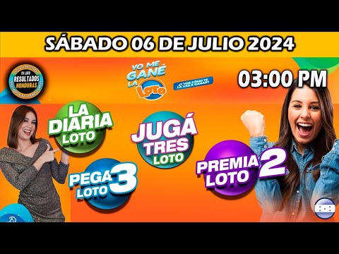 Sorteo 03 PM Loto Honduras, La Diaria, Pega 3, Premia 2, SÁBADO 06 de julio 2024 |