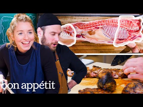 Pro Chef Tries Butchering a Whole Pig for the First Time | Bon Appétit