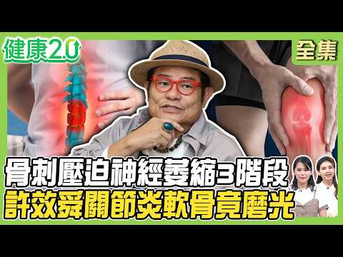 雷洪長骨刺腿軟跌倒！骨刺壓迫神經萎縮3階段！要冰敷還是熱敷？看瘀青顏色！3穴放鬆肌筋膜！許效舜關節炎軟骨磨光！健康2.0 20260906【完整版】#陳欣湄#韋汝#江清泉#侯鐘堡#胡逸惟#鄒瑋倫#彥寬