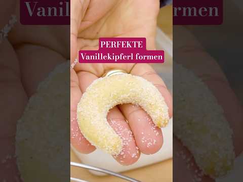 PERFEKTE Vanillekipferl formen in 3 Schritten! Original Wiener Vanillekipferl Rezept