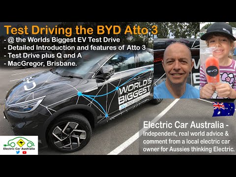 BYD Atto 3 Detailed Introduction inc V2L | at Worlds Biggest EV Test Drive | Electric Car Australia