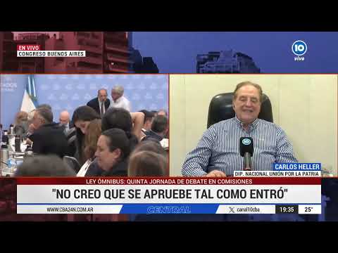 Carlos Heller cuestionó que Caputo y Sturzenegger no se presenten a defender la Ley Ómnibus