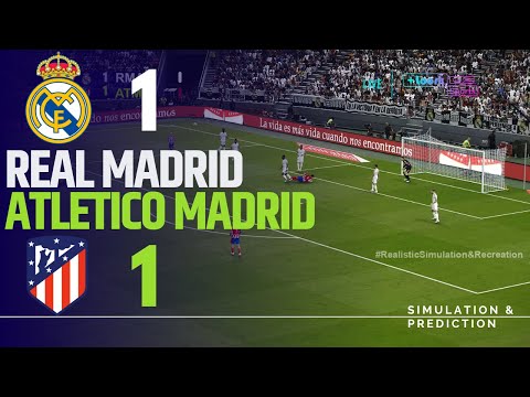 REAL MADRID 1-1 ATLÉTICO MADRID • Highlights • LaLiga 2025 | Simulación/Recreación