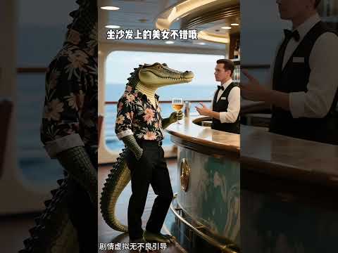 猫の動画サムネイル - 胖橘乔装打扮去游轮上玩 #shorts #youtubeshorts #viralshorts #ai