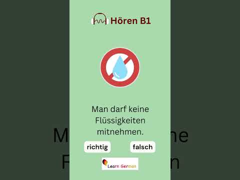 B1 Hören üben | Übung 7 | German Listening Practice B1 | Learn German