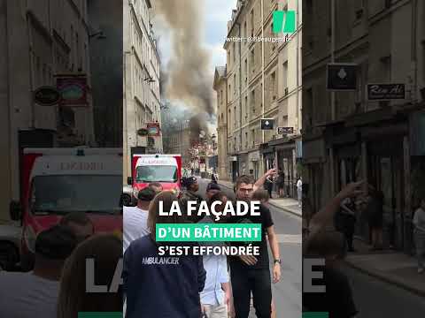 À Paris, une forte explosion provoque un incendie