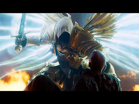 DIABLO 2 Tyrael Vs Diablo & Baal Battle Scene Cinematic 4K