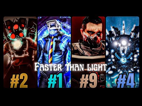 Ranking The Fastest Skibidi Toilet Characters [Base speed till Faster than light]