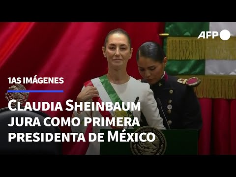 Izquierdista Claudia Sheinbaum jura como primera presidenta de México | AFP