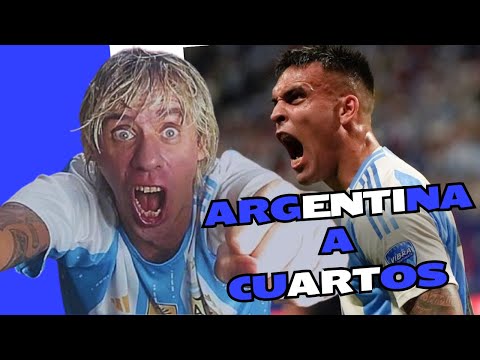 ARGENTINA 1 vs CHILE 0 - REACCIONES DE HINCHAS ARGENTINOS - COPA AMERICA 2024