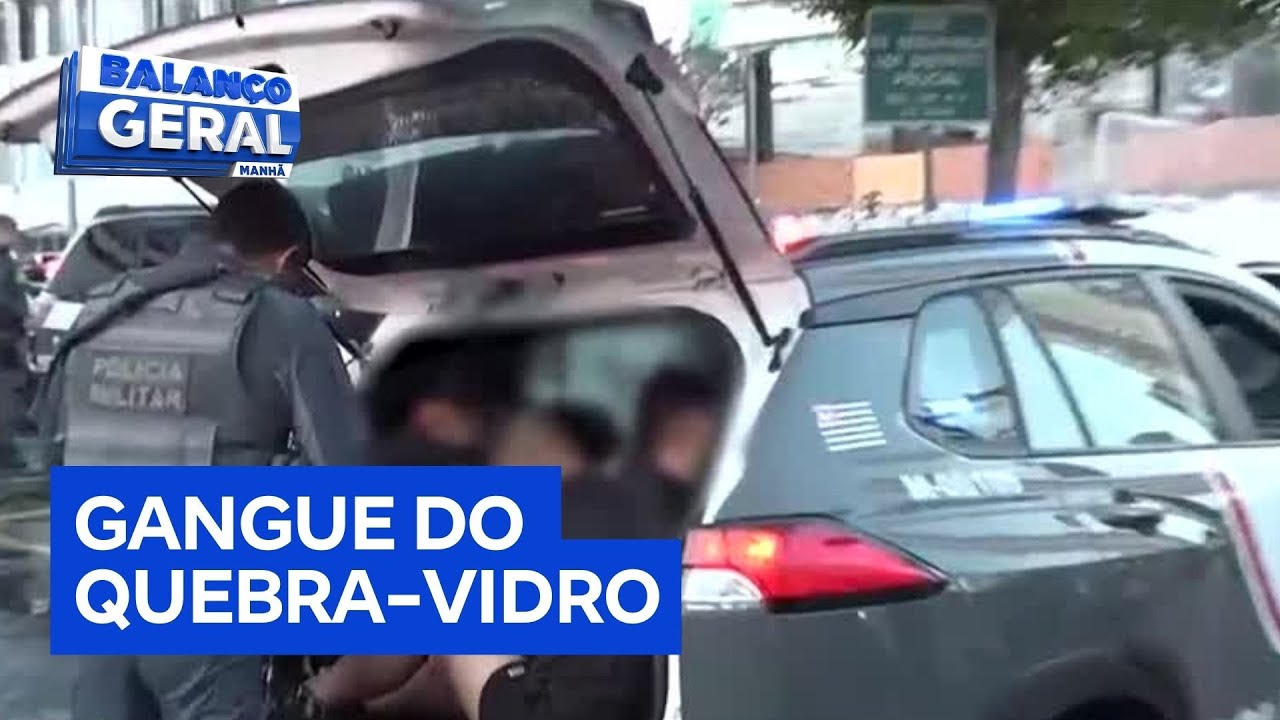 Polícia apreende quatro menores integrantes da gangue do quebra vidro em São Paulo