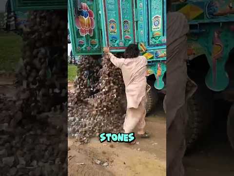 Perfect Method To Unload Stones From Truck 🚛😲