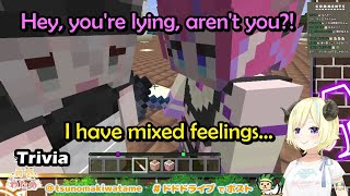 Botan Traumatizes Vivi & Watame with Minecraft Trivia, Wants Vivi to T