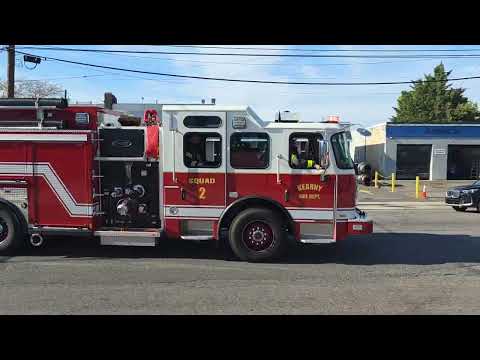 Kearny Nj Engine 1 - Tower 2 - Sq-2 Responding 4-15-26
