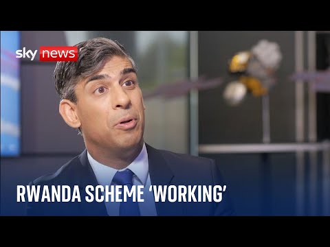 Rishi Sunak says migrants going to Ireland shows Rwanda scheme is working as a deterrent