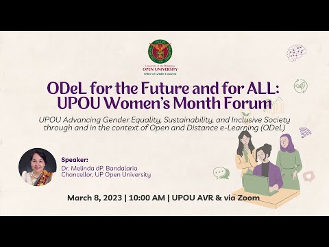 ODeL for the Future and for ALL: UPOU Women's Month Forum