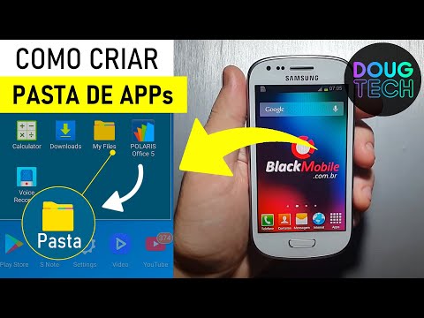 Como Criar PASTA de Aplicativos em Samsung Antigo