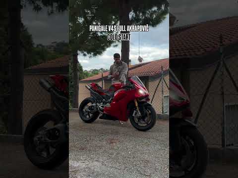 All new 2025 Ducati Panigale V4s Full system Akrapovic Titanium exhaust cold start 🔥 #ducati #bike