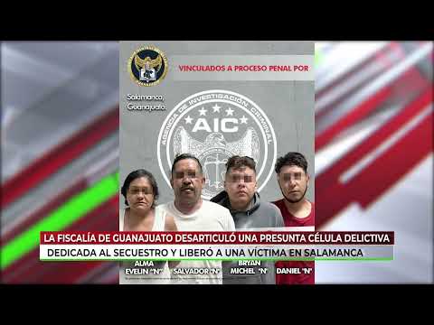 La Fiscalía de Guanajuato desarticuló una presunta célula delictiva