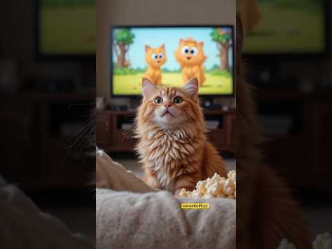 Cute Cat Watching TV ❤️🥰 #cats #catvideos #catlovers #meow #catshorts #shorts #virals
