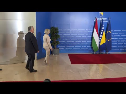 Hungarian Prime Minister Orban arrives for two-day visit to Bosnia, meets leaders