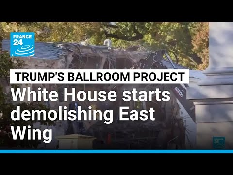 The White House starts demolishing part of the East Wing to build Trump's ballroom • FRANCE 24