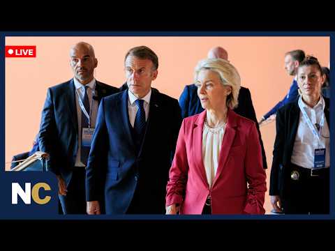 🔴LIVE: French President Emmanuel Macron Holds Press Conference After EU Summit in Brussels | AC1Z