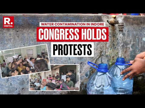 Water Contamination In Indore: Congress Workers Hold Protest In Bhopal Over Water Deaths,  10 Dead