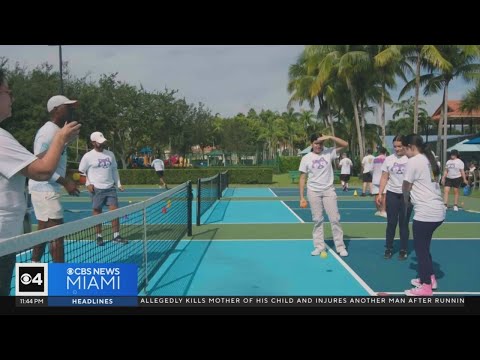 Musicians use pickleball to inspire children in South Florida