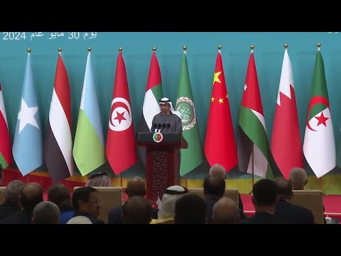 Presidents of Tunisia and UAE speak out for Palestinians during forum of Arab leaders in Beijing