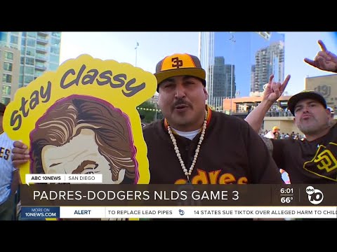 Fans energized at Petco Park as Padres face Dodgers in Game 3