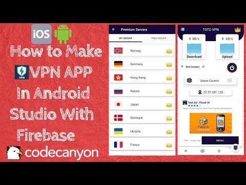How to Make a vpn app in Android Studio With || Firebase || Source Code