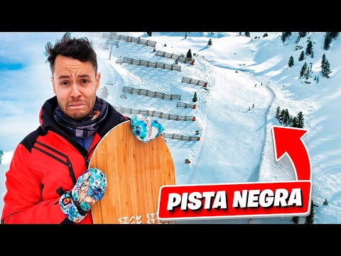 CUMPLIENDO LA PROMESA QUE HICE HACE 5 AÑOS | BAJO UNA PISTA NEGRA HACIENDO SNOW - TheGrefg