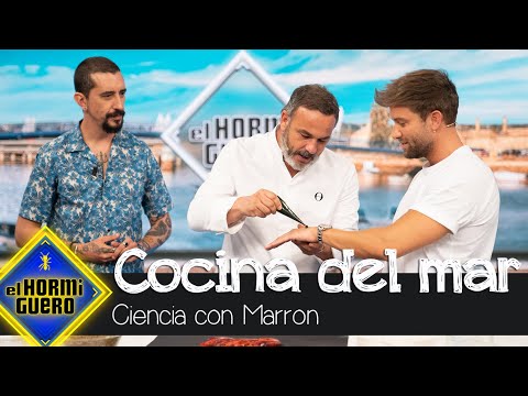 Ángel León y su demostración de su cocina del mar con plancton y pescado - El Hormiguero