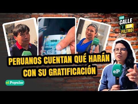 Gratificación por Navidad YA LLEGÓ y los PERUANOS revelan en qué GASTARÁN su DINERO