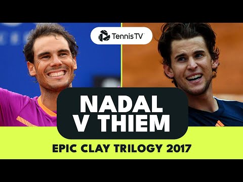 Rafael Nadal and Dominic Thiem EPIC Clay Trilogy | 2017 Highlights