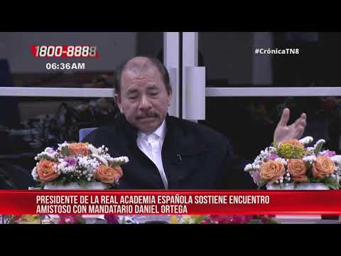 Presidente Daniel Ortega se reunió con el Director de la RAE en Nicaragua
