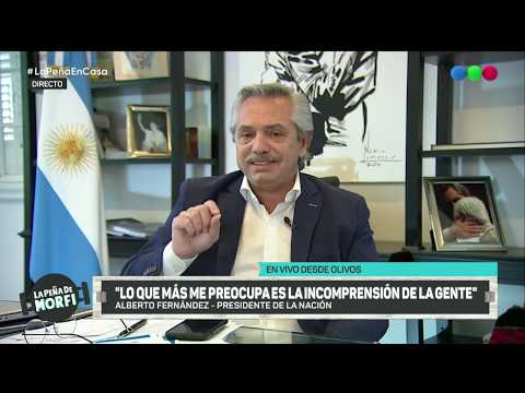 Alberto Fernández habló en exclusiva en La Peña - La Peña de Morfi