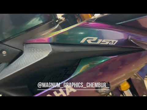 R15 V3 full body chameleon warp #yamaha #r15v3 #automobile
